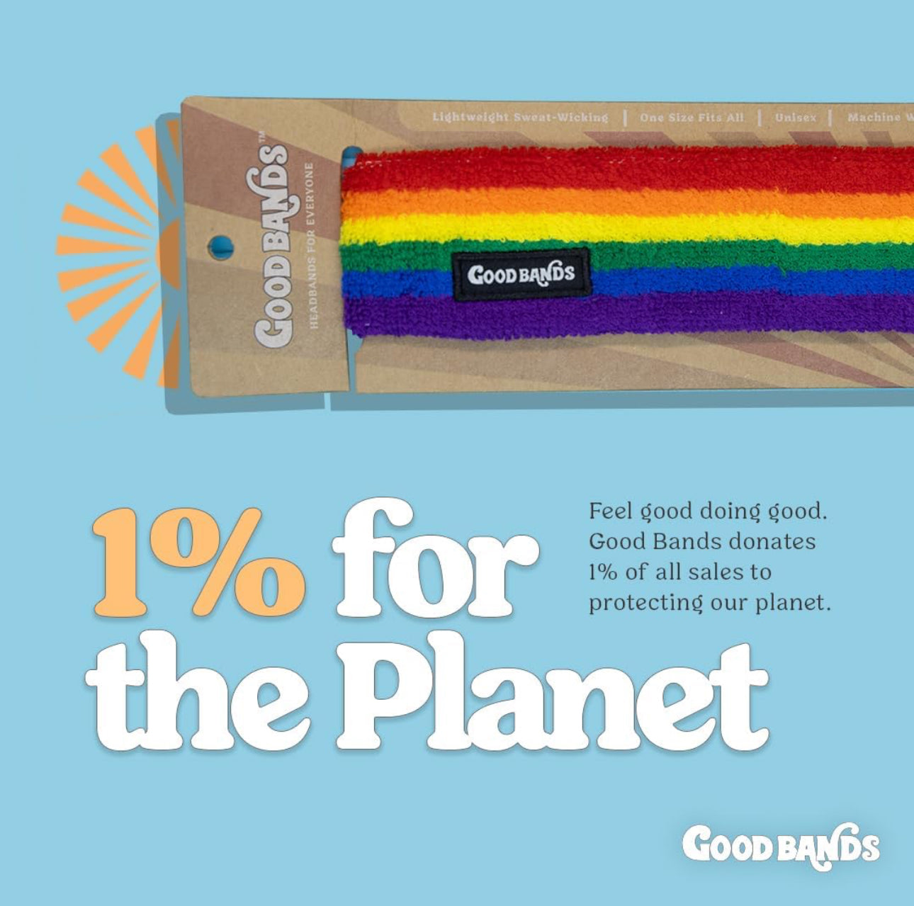 GoodBands Rainbow Pro Headband